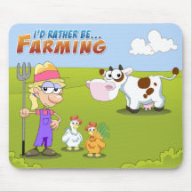 I'd Rather Be...Farming Mouse Pad