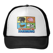 I'd rather be farming! (virtual farmer) trucker hats
