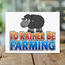 I'd Rather be Farming! (Virtual Farming) postcards