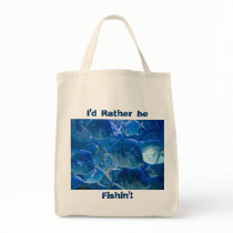 I'd Rather Be Fishin' Tote Canvas Bags