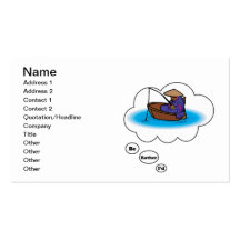 I'd rather be Fishing 2 Business Card Templates
