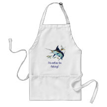 I'd rather be fishing! aprons