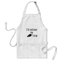 I'd rather be fishing aprons