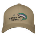I'D RATHER BE FISHING Cap embroidered hats by OurSouthernCharm I'D RATHER BE FISHING Cap embroidered hats