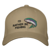 I'D RATHER BE FISHING Cap embroidered hats by OurSouthernCharm I'D RATHER BE FISHING Cap embroidered hats