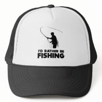 I'd Rather Be Fishing hats