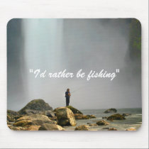 I'd rather be fishing mousepads