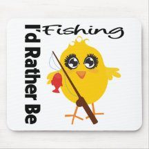 I'd Rather Be Fishing Mousepads