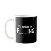 I'D RATHER BE FishING Mugs