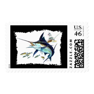 I'd rather be fishing! stamps