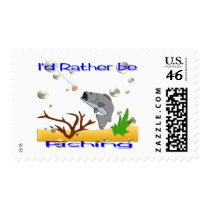 I'd Rather Be Fishing postage