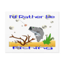 I'd Rather Be Fishing postcards