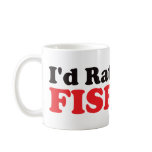 I'd Rather be Fishing - Red mugs by visualnewbie I'd Rather be Fishing - Red mugs