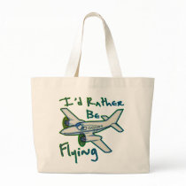 I'd Rather Be Flying Canvas Bag