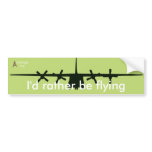 I'd rather be flying bumper stickers