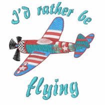 I'd Rather be Flying Embroidered Shirt embroidered shirts