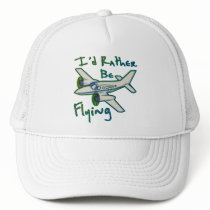 I'd Rather Be Flying Mesh Hat