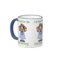 I'd Rather Be Gardening Tees and Gifts mugs by naturetees I'd Rather Be Gardening Tees and Gifts mugs