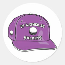 I'd Rather Be Golfing Stickers
