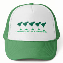 I'd rather be having a shamrocktini. hats
