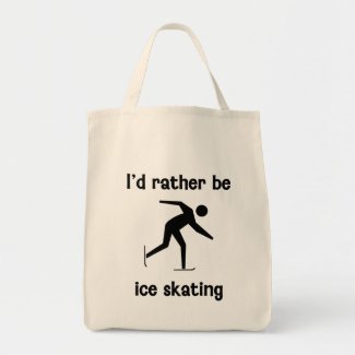 I'd rather be ice skating bag