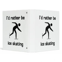 I'd rather be ice skating vinyl binder