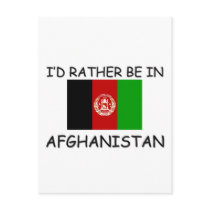 I'd rather be in Afghanistan postcards