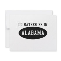 Id Rather Be In Alabama invitations by bartstshirts Id Rather Be In Alabama invitations