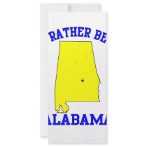 Id Rather Be In Alabama rack cards