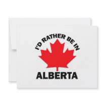 I'd Rather Be in Alberta invitations