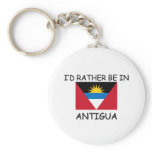 I'd rather be in Antigua Keychains