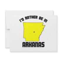 I'd Rather Be in Arkansas Personalized Invitation