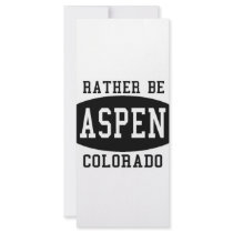 I'd Rather Be in Aspen Full Color Rack Card