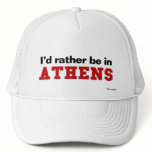 I'd Rather Be In Athens Mesh Hat
