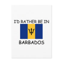 I'd rather be in Barbados postcards by flagshirt I'd rather be in Barbados postcards