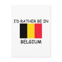 I'd rather be in Belgium postcards