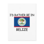 I'd rather be in Belize Postcard