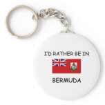 I'd rather be in Bermuda Key Chain