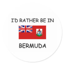 I'd rather be in Bermuda Sticker