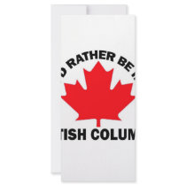I'd Rather Be in British Columbia rack cards by bartstshirts I'd Rather Be in British Columbia rack cards