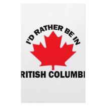 I'd Rather Be in British Columbia stationery