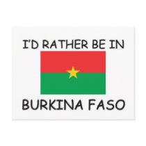 I'd rather be in Burkina Faso postcards