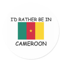 I'd rather be in Cameroon stickers