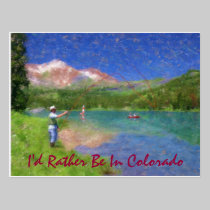 I'd Rather Be In Colorado postcards