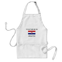 I'd rather be in Croatia aprons