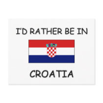 I'd rather be in Croatia postcards