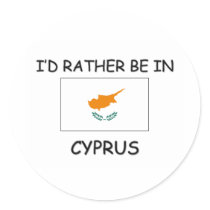 I'd rather be in Cyprus stickers by flagshirt I'd rather be in Cyprus stickers