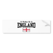 I'd Rather Be In England bumper stickers by magarmor I'd Rather Be In England bumper stickers