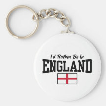 I'd Rather Be In England Key Chains