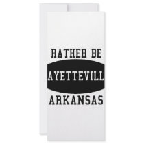 Id Rather Be in Fayetteville Full Color Rack Card